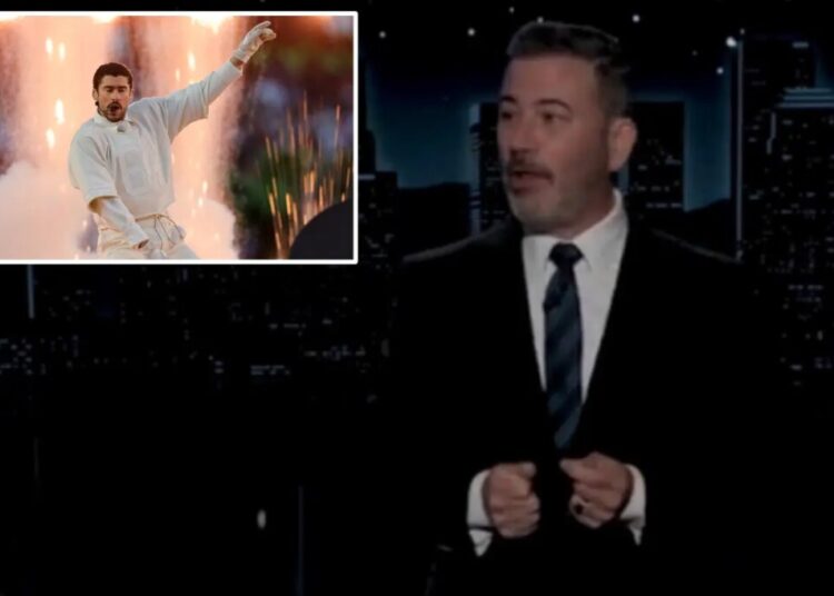 Jimmy Kimmel calls out liberals for not actually being fans of Bad Bunny despite hailing halftime show