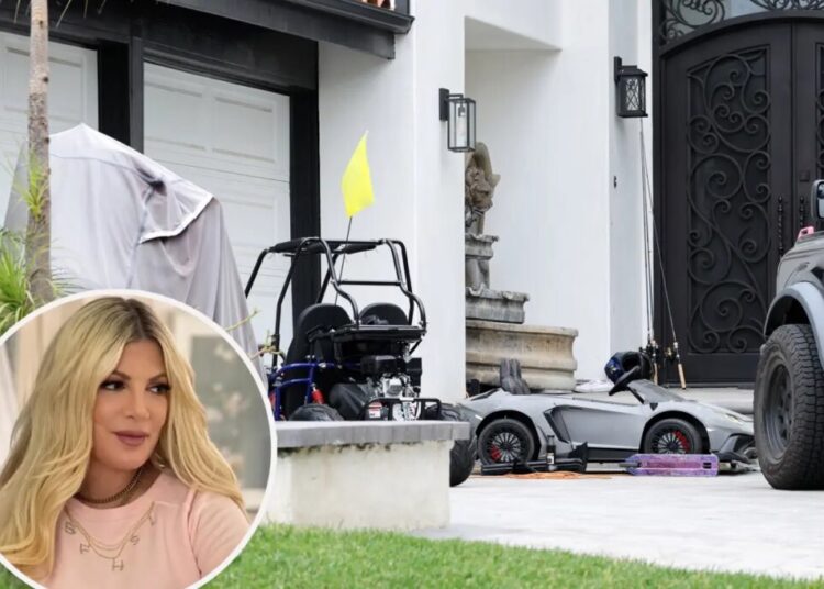 ‘Borderline hoarder’ Tori Spelling’s ‘disorganized chaos’ spills out of Calabasas rental