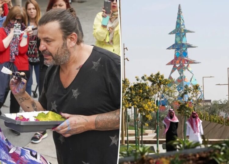 Artist Domingo Zapata gets ‘blank check’ from Saudi government to paint mural visible from space