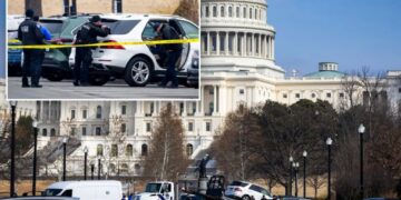 Police arrest Georgia man, 18, who charged US Capitol building wearing tactical vest, holding loaded shotgun