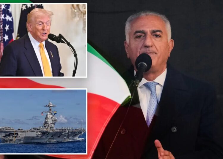 Iran’s exiled crown prince calls for Trump intervention to ‘expedite the process’ of tossing regime