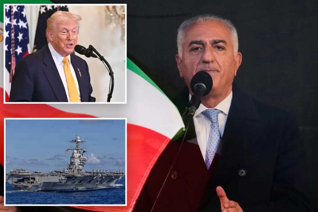 Iran’s exiled crown prince calls for Trump intervention to ‘expedite the process’ of tossing regime