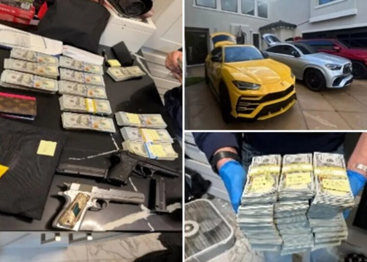 Supercars, $300,000 and three guns: LAPD busts wild $5M cargo theft ring