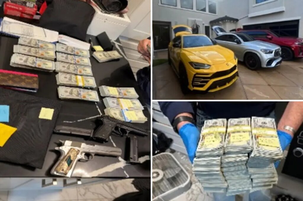 Supercars, $300,000 and three guns: LAPD busts wild $5M cargo theft ring