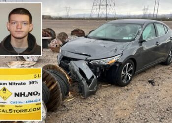 Las Vegas cops probe terrorism event after driver rammed into power substation, explosives found