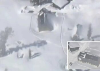 Horrifying video shows snow engulfed huts where skiers stayed before deadly avalanche