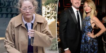 Eric Dane’s grieving wife, Rebecca Gayheart, seen for first time since actor’s ALS death