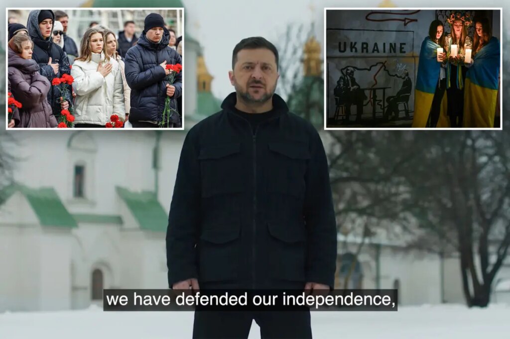 Zelensky marks war anniversary vowing to fight on, says Putin ‘has not achieved his goals’