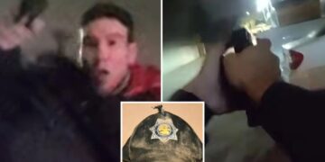 Fresno police share body cam of moment officer narrowly escapes a gunshot to the head