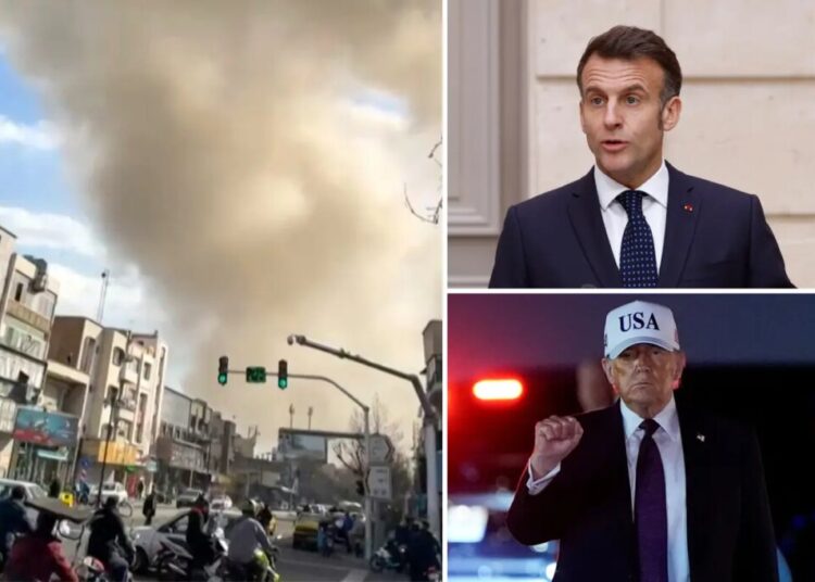 French President Emmanuel Macron calls Trump’s attack on Iran ‘dangerous’