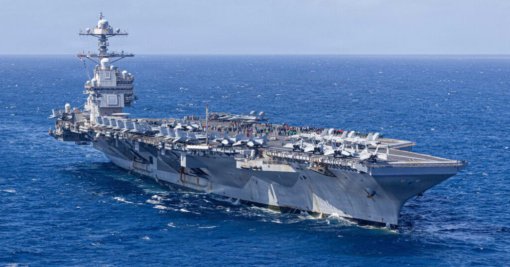 U.S. Aircraft Carrier Will Be Sent to the Middle East From Venezuela, Officials Say