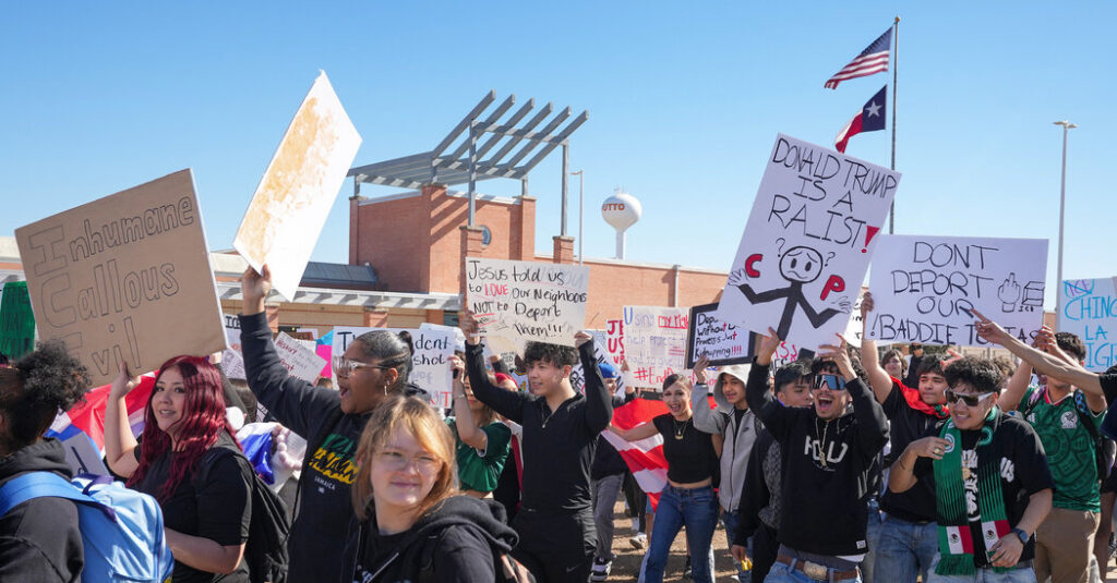Students Across the U.S. Are Protesting ICE. Texas Wants to Punish Their Schools.