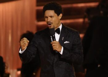Trevor Noah takes aim at Jeff Bezos’ wedding, Nicki Minaj’s Trump support in fiery Grammys 2026 monologue