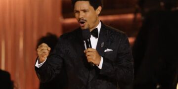 Trevor Noah takes aim at Jeff Bezos’ wedding, Nicki Minaj’s Trump support in fiery Grammys 2026 monologue
