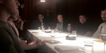 New photo appears to show ‘wild’ Epstein dinner with Mark Zuckerberg and Elon Musk