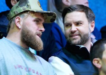 JD Vance, Jake Paul chat it up during crushing US women’s hockey win over Finland
