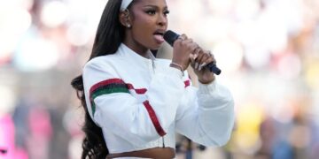 Coco Jones wows with black National Anthem ‘Lift Every Voice and Sing’ at Super Bowl 2026