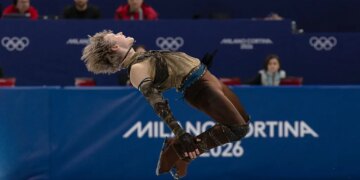 ‘Quad God’ Ilia Malinin Leads in Men’s Skating Short Program