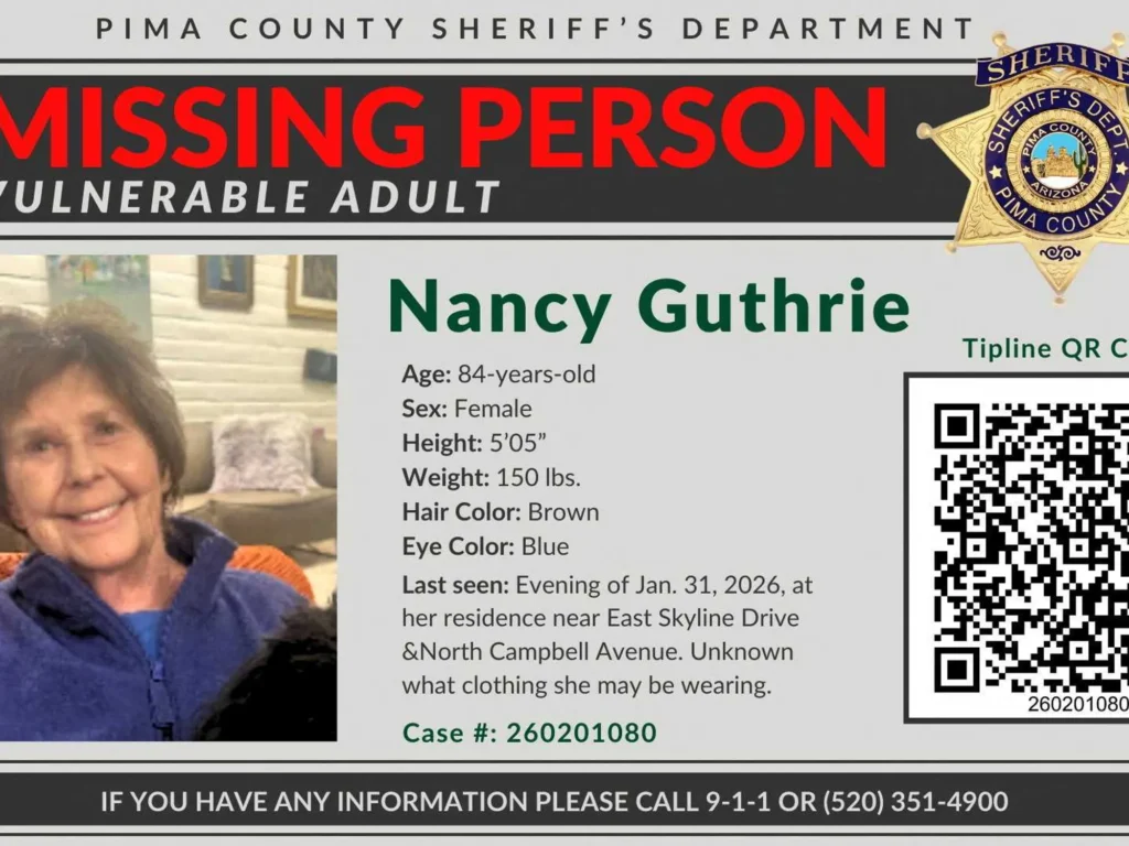 1 detained for questioning in Nancy Guthrie’s abduction: ‘Significant development’