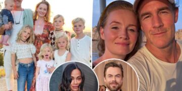 All the celebs who donated to James Van Der Beek’s family’s GoFundMe: Zoe Saldaña, Derek Hough and more