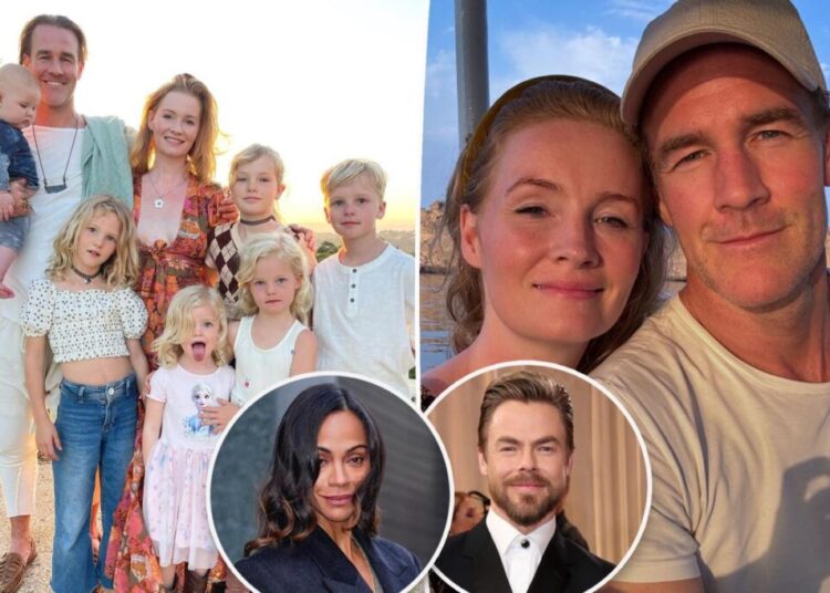 All the celebs who donated to James Van Der Beek’s family’s GoFundMe: Zoe Saldaña, Derek Hough and more