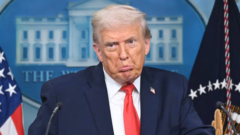 US President Donald Trump speaks during a briefing in the Brady Briefing Room of the White House in Washington, DC, on January 20, 2026. US President Donald Trump on Tuesday expressed frustration that his message on the economy was "not getting across," blaming his spokespeople for the issue. (Photo by SAUL LOEB / AFP via Getty Images)