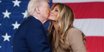 Melania Delivers Nonsensical Message About Valentine’s Day to Troops