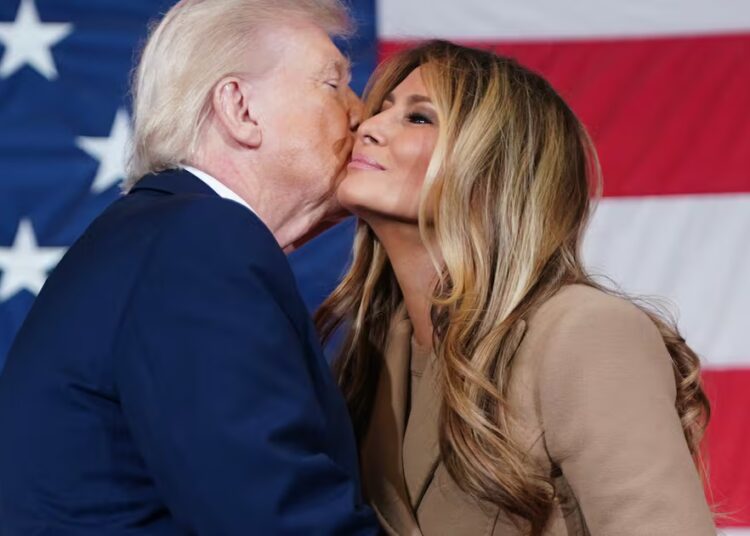 Melania Delivers Nonsensical Message About Valentine’s Day to Troops