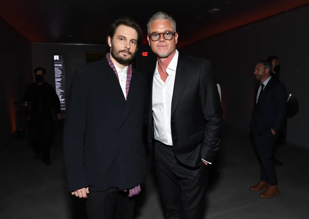 Sam Levinson and Eric Dane pose for a photo at the HBO Max 
