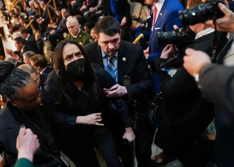 Woman severely injured and threatened by ICE thrown out of State of the Union