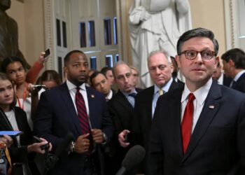 Mike Johnson changes tune on scandal-plagued Republican facing ‘detestable’ accusations