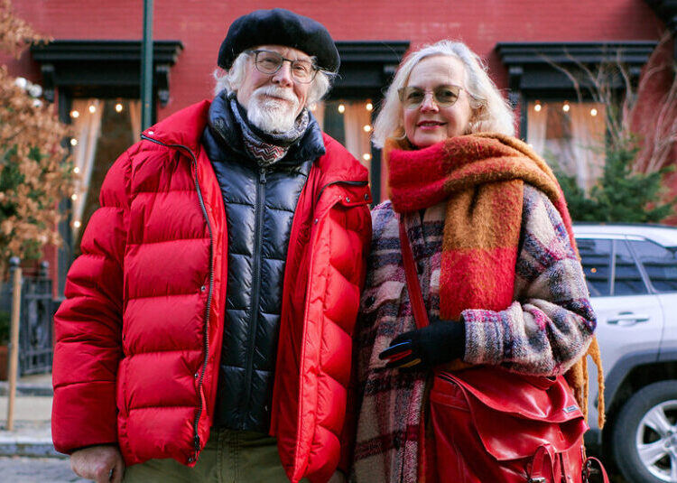 A Pair With Clothes as Lively as Their Banter