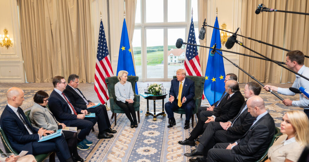 Europe Worries About Another Trump Blowup, This One on Tech