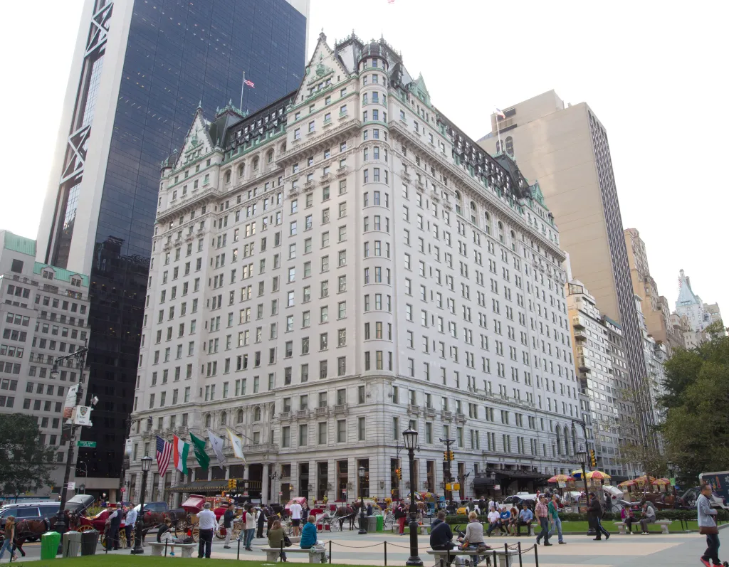 The Plaza Hotel on Fifth Avenue.