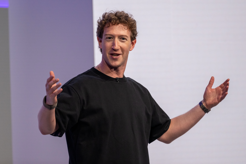 Mark Zuckerberg speaking at the Meta Connect event.