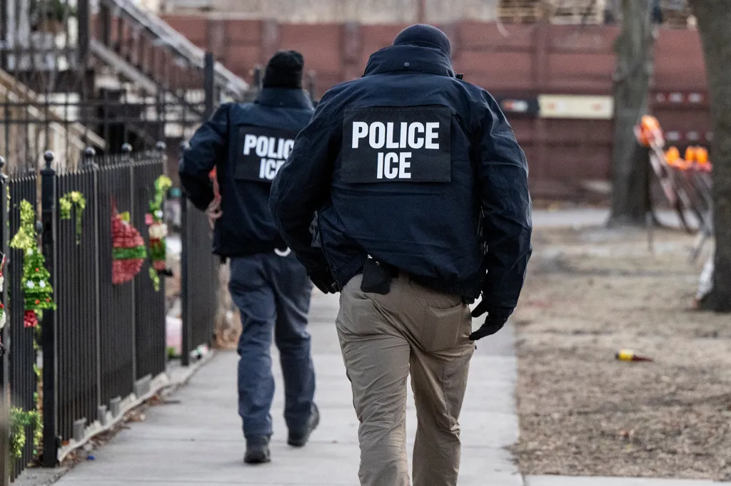 Two ICE agents with 