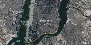 Looking Down at This Winter’s Big Freeze