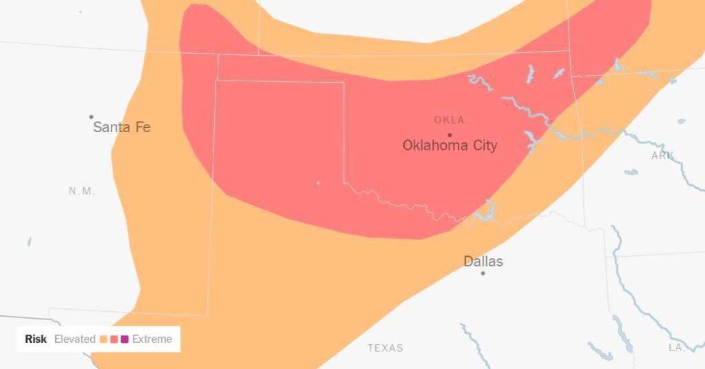 Powerful Winds and Wildfires Have the Southern Plains on Edge