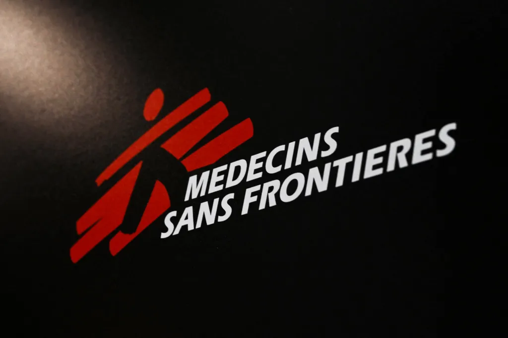 Illustration of the Doctors Without Borders (Medecins Sans Frontieres) logo.