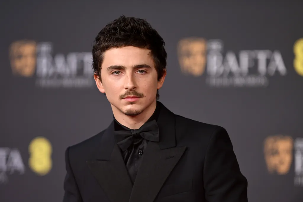 Timothée Chalamet attends the 2026 EE BAFTA Film Awards.