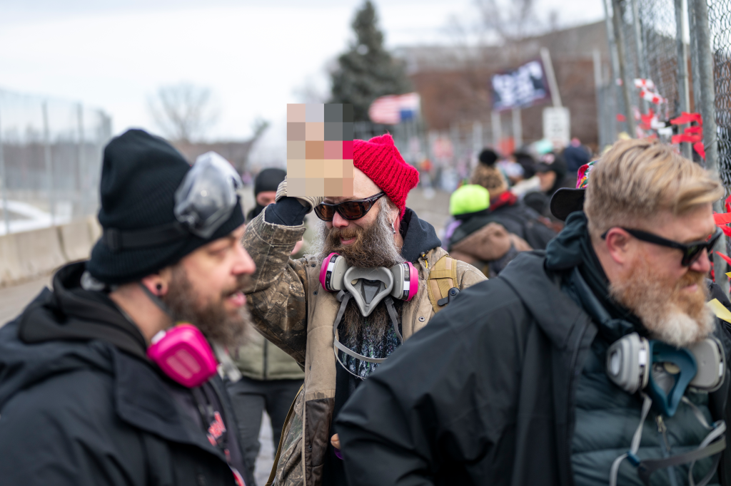 The explicit protest tactic echoed a broader theme that has emerged during weeks of unrest in Minneapolis.