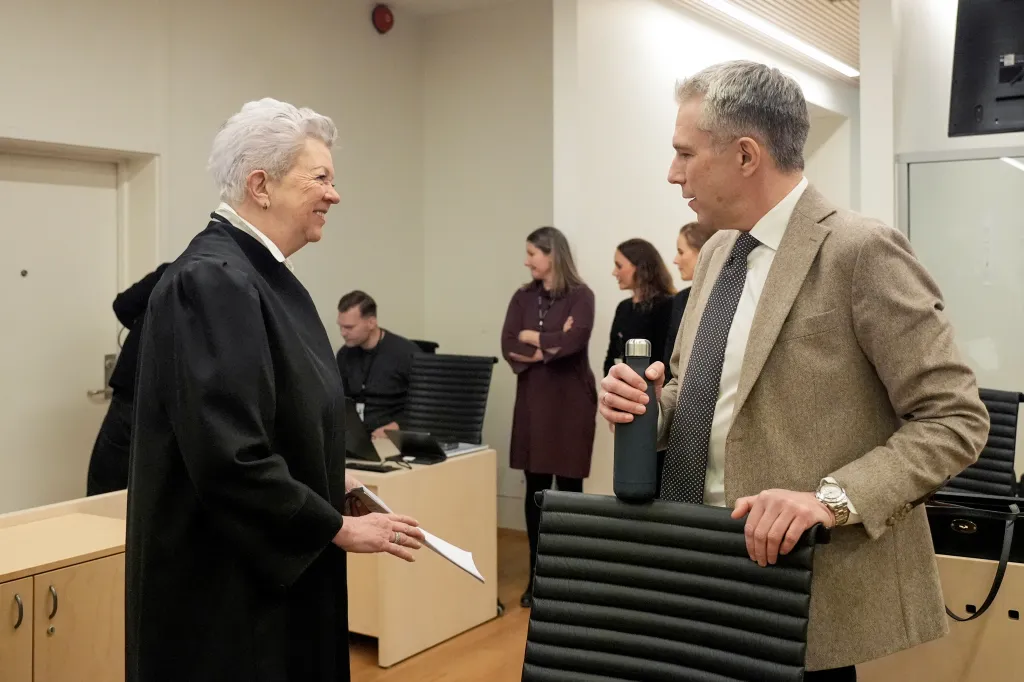 Defence lawyers of Marius Borg Hoiby, Ellen Holager Andenaes and Petar Sekulic arrive at the District Court in Oslo on February 3, 2026,