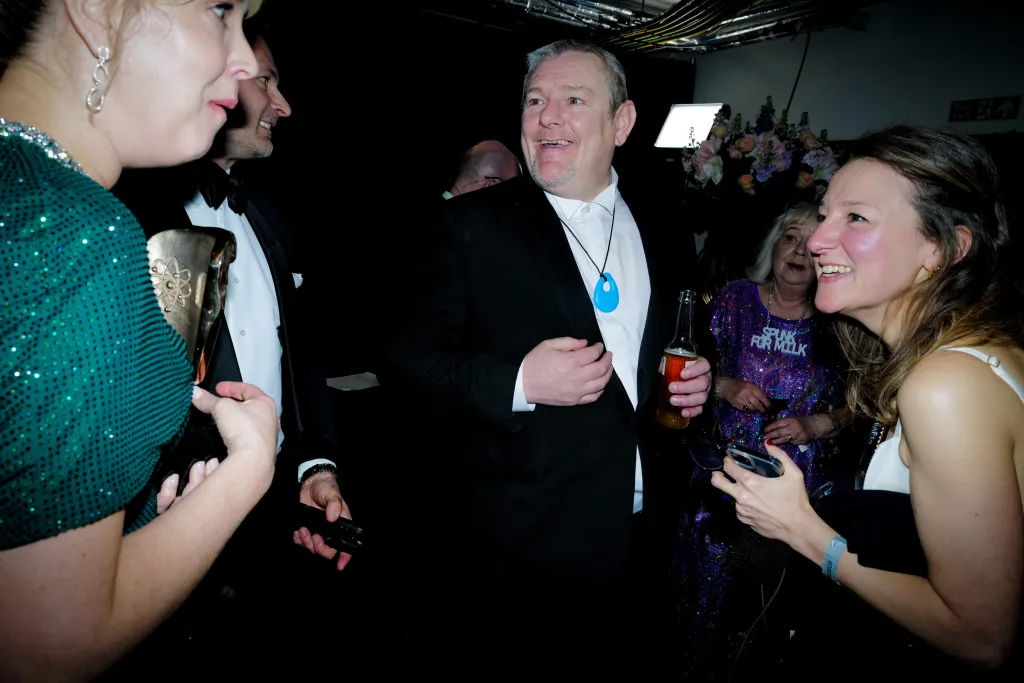 John Davidson backstage during the EE BAFTA Film Awards 2026.