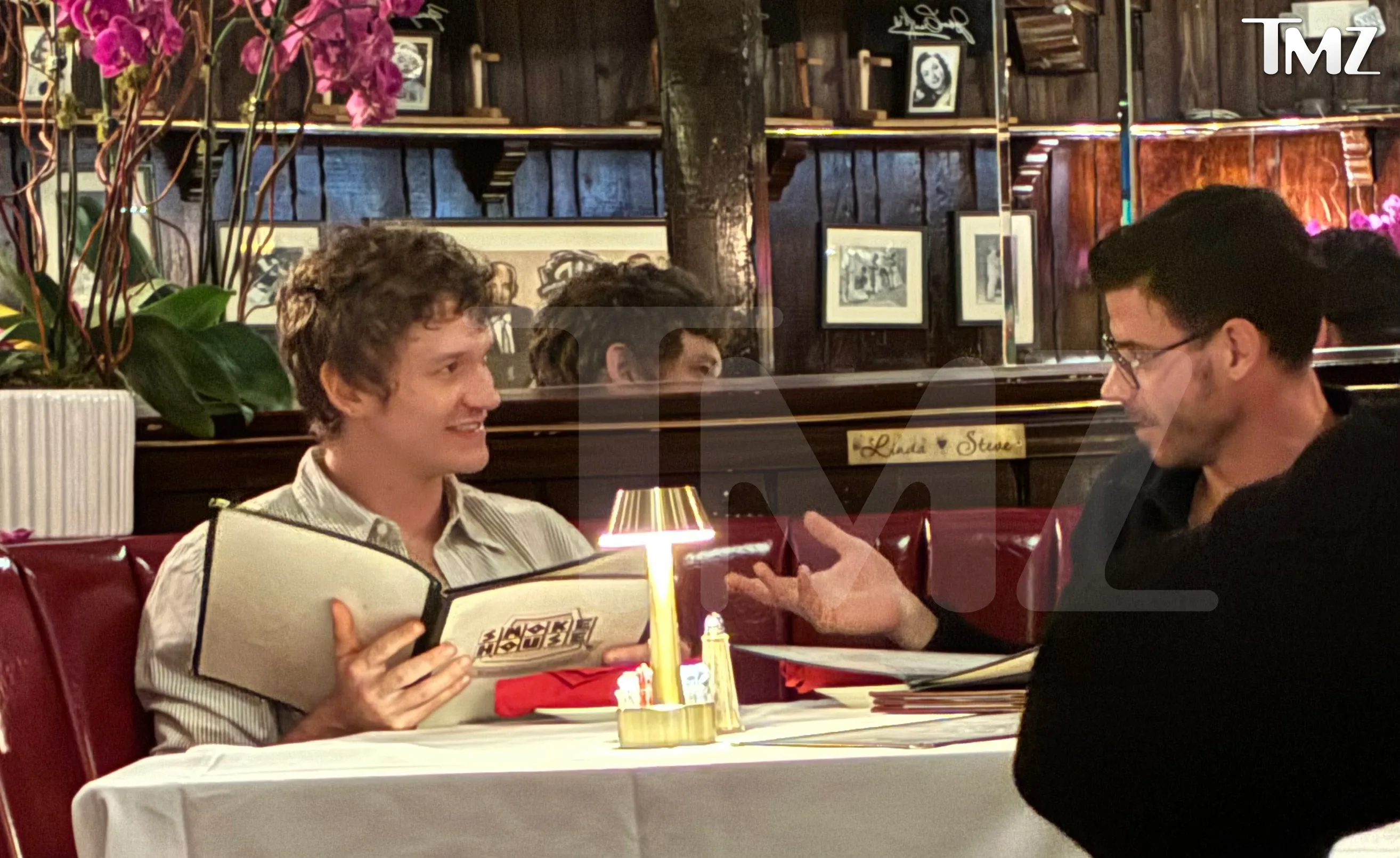 Connor Storrie and Francois Arnaud at Smoke House restaurant.