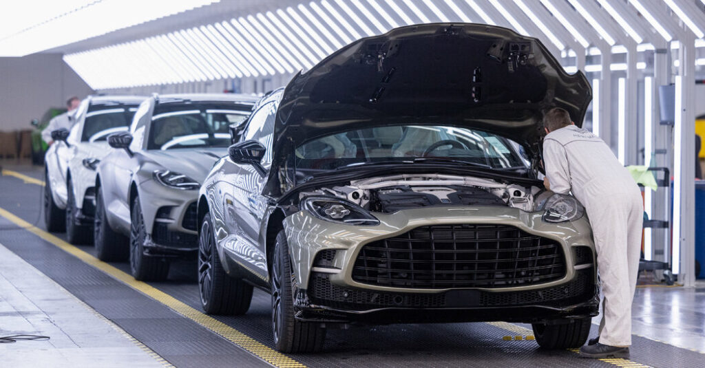 Blaming Tariffs, Aston Martin to Trim 20% of Its Work Force