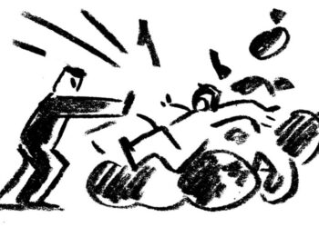 ‘I Pushed Him Hard Into a Pile of Black Bags Covering the Sidewalk’