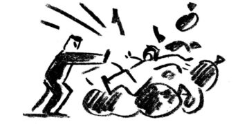 ‘I Pushed Him Hard Into a Pile of Black Bags Covering the Sidewalk’