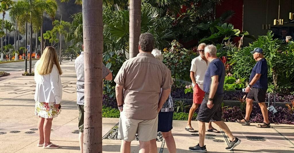 Hunkering Down in Mexico, Some Hope for a Flight Out Amid Burning Cars