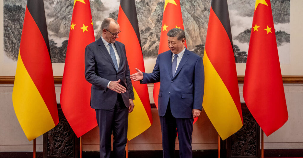 Germany’s Leader Delivers a Blunt Warning to China on Trade