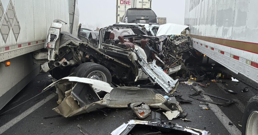 10 Injured in 59-Vehicle Pileup on Fog-Shrouded California Highway, Police Say
